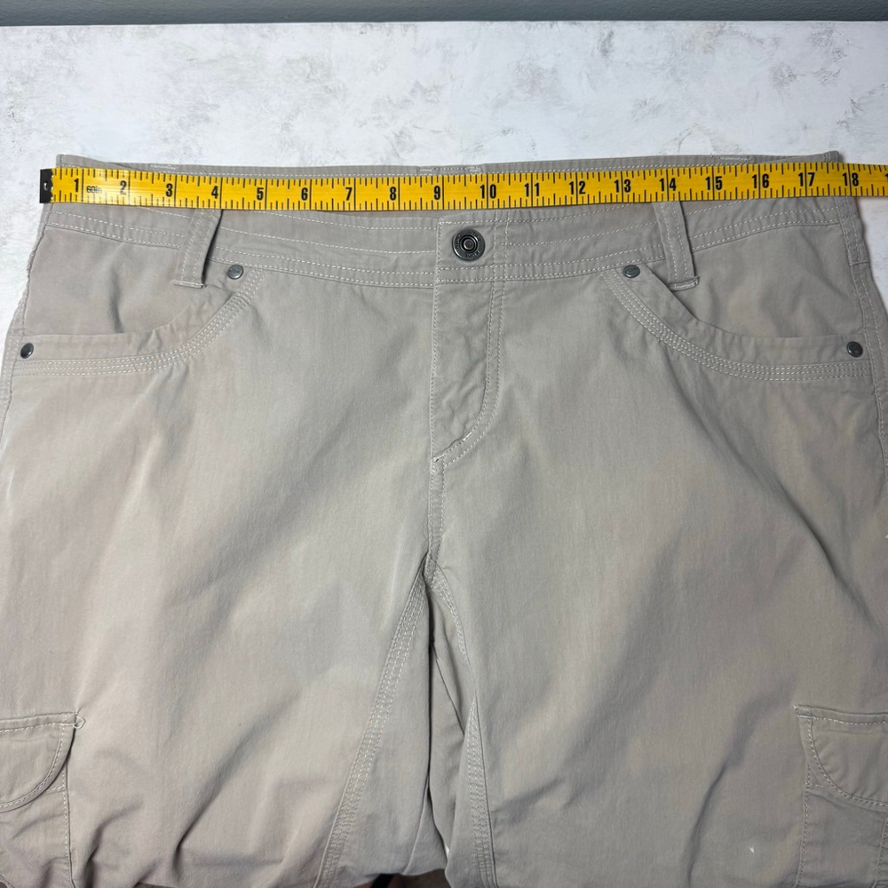 Women's KÜHL Splash 11” Cargo Shorts Size 14 Khaki - Picture 5 of 11